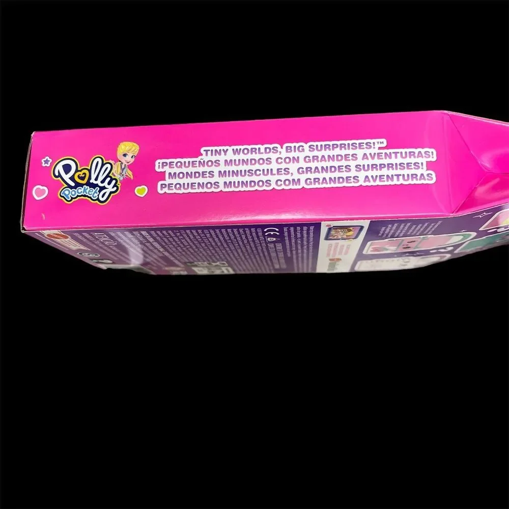 Polly‎ Pocket Lil' Styles 7 Surprises Green Case Playset Doll Accessories  - 398